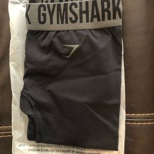 Black GymShark leggings with gray band